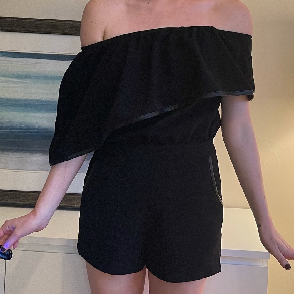 Nasty Gal off the shoulder romper